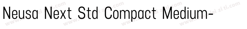 Neusa Next Std Compact Medium字体转换